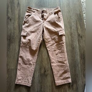 Women’s Tan/Coral Cargo Pants